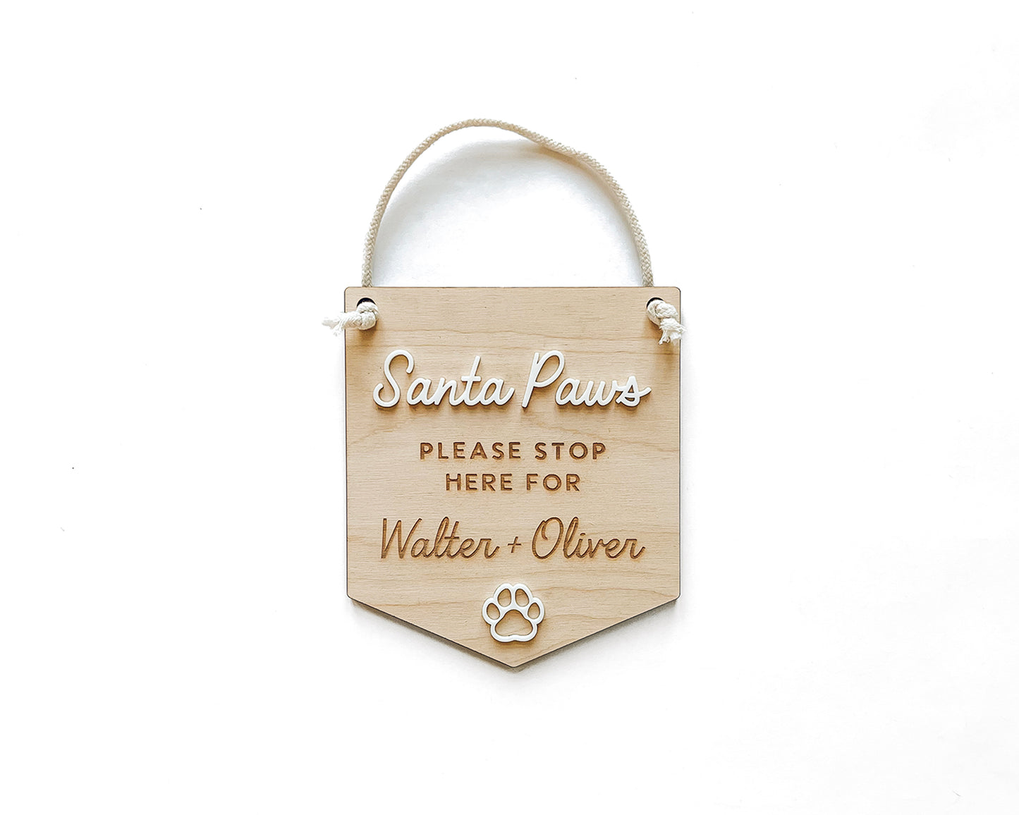 Santa Paws Stop Here Sign
