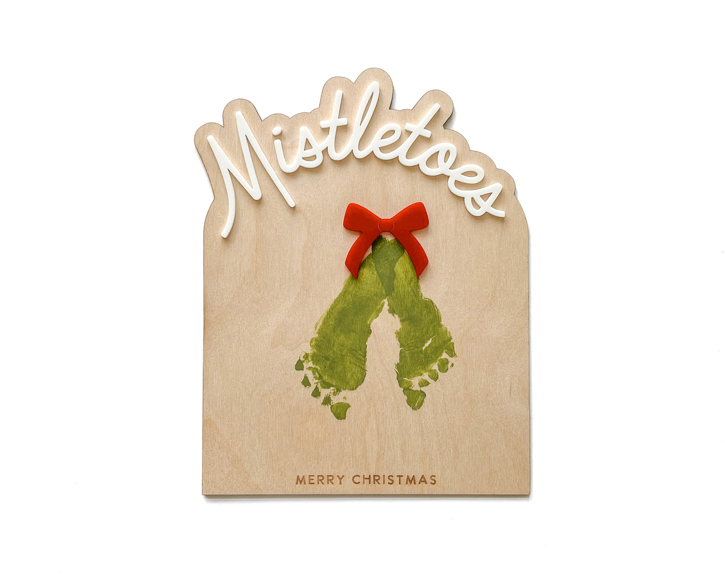 DIY MISTLETOE FOOTPRINT
