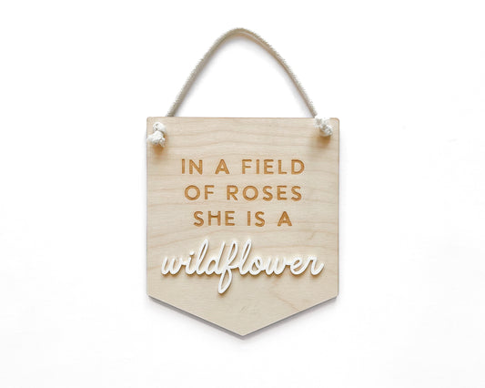 Wildflower Wall Sign