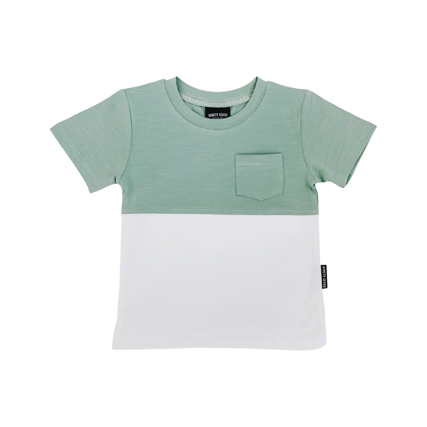 COLOR BLOCK TEE - SEA