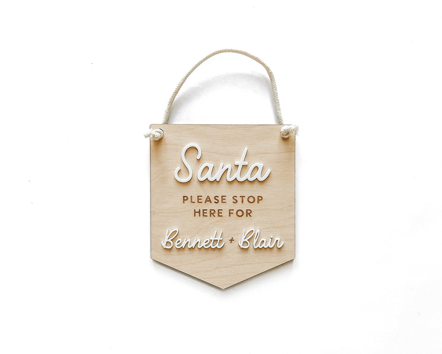 Santa Stop Here Sign