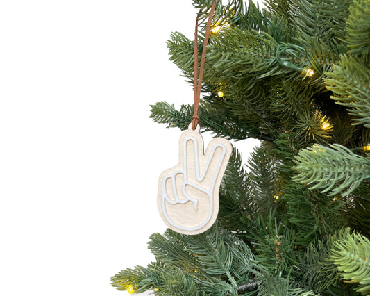 Peace Sign Ornament