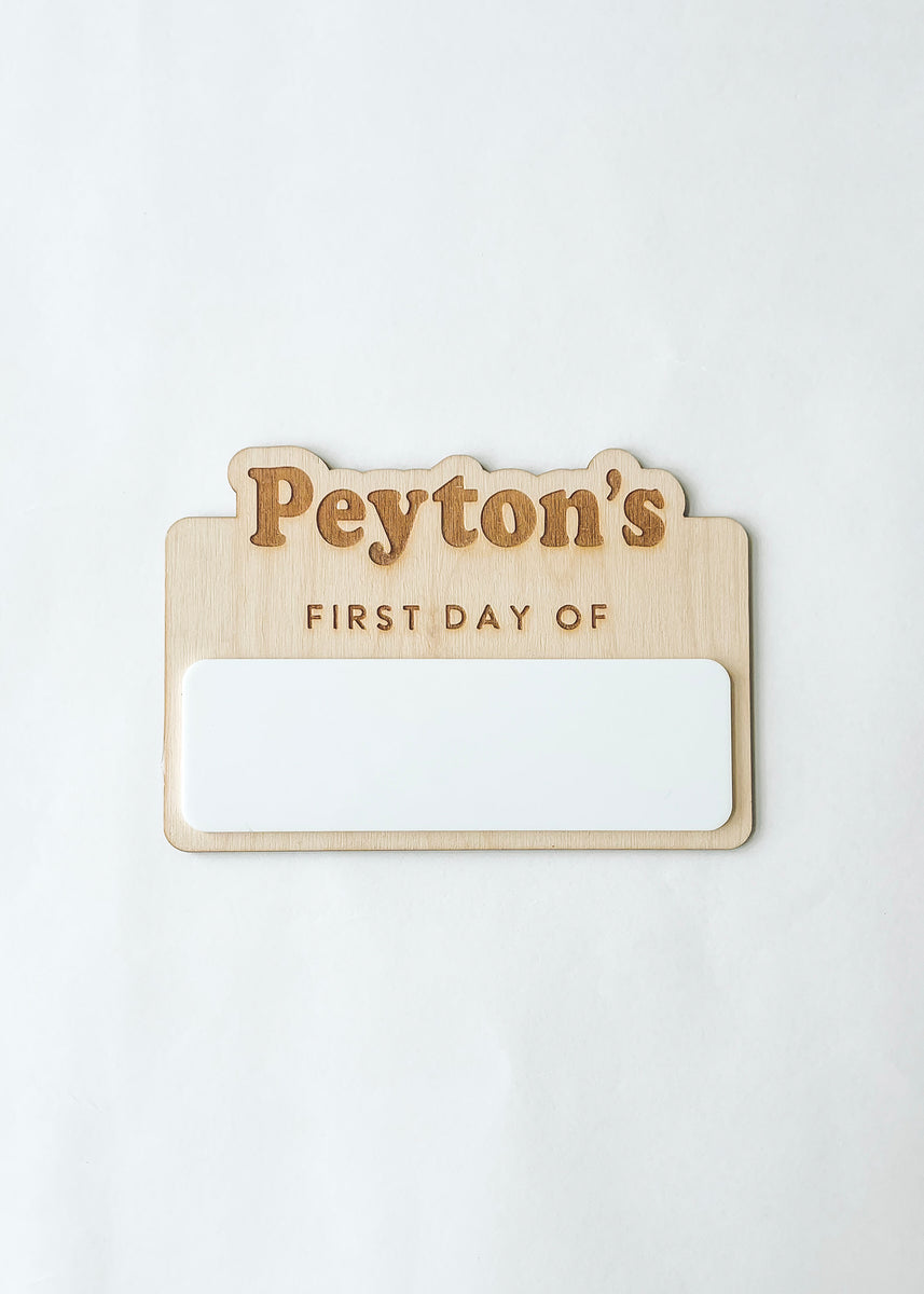 Small First Day Sign – '97 Design Co.