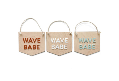 WAVE BABE HANGING SIGN