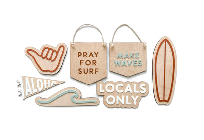 MAKE WAVES HANGING SIGN